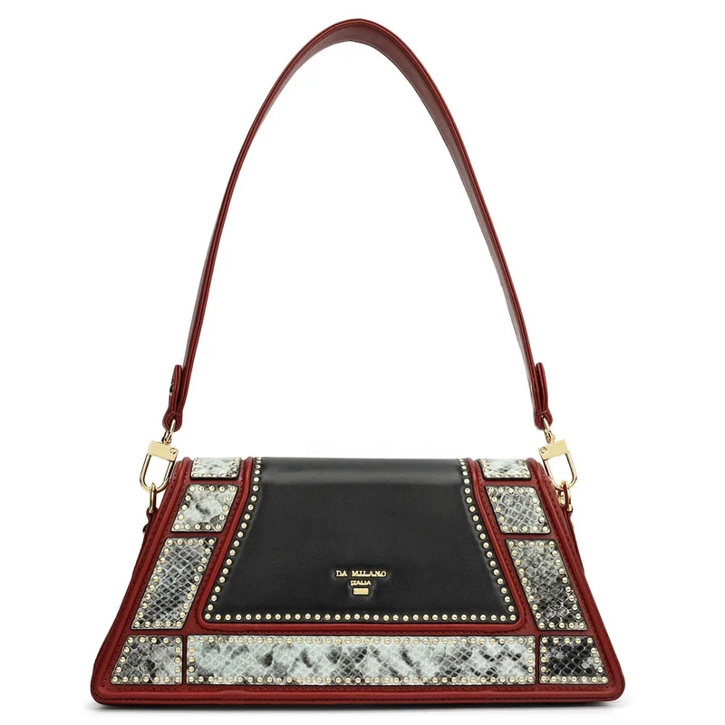 Da Milano Women's Leather Baguette Bag - Prive (S)