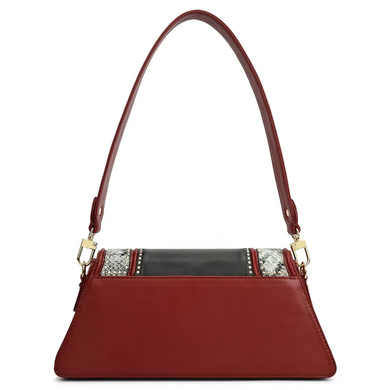 Da Milano  Da Milano Women's Leather Baguette Bag - Prive (S) for Women | Best Price UAE