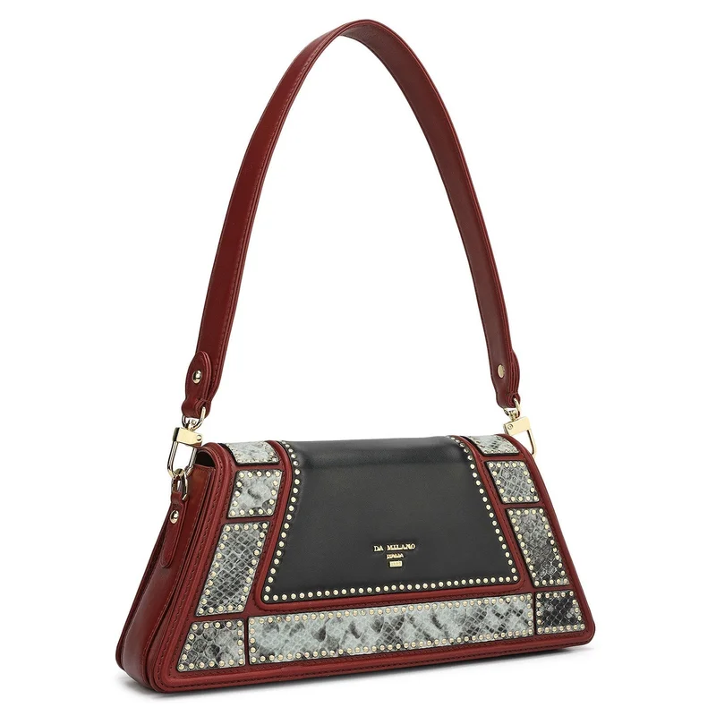 Da Milano  Da Milano Women's Leather Baguette Bag - Prive (S) for Women | Best Price UAE