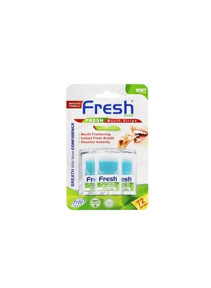 Fresh More Mouth Freshener Mint 72 Strips