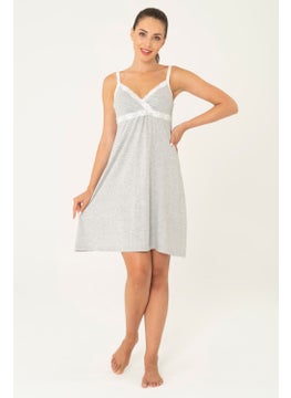 For You Moda Gray Nursing Nightgown S32119  - Image 3