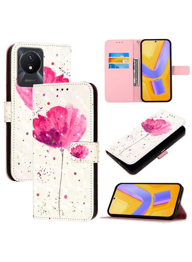 إيروريكس جراب لهاتف vivo Y02 / Y02A / Y02t / Y11 2023 جراب هاتف جلدي أفقي برسومات ثلاثية الأبعاد - Image 1