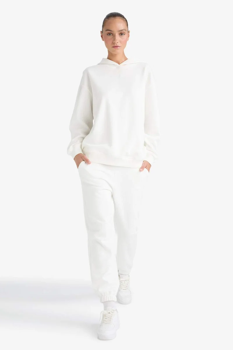 DeFacto Basic Tie Waist Thick Jogger Sweatpants