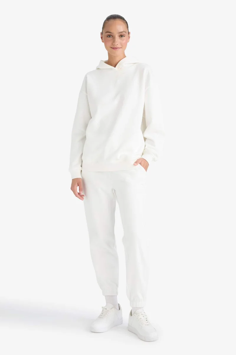 DeFacto Basic Tie Waist Thick Jogger Sweatpants