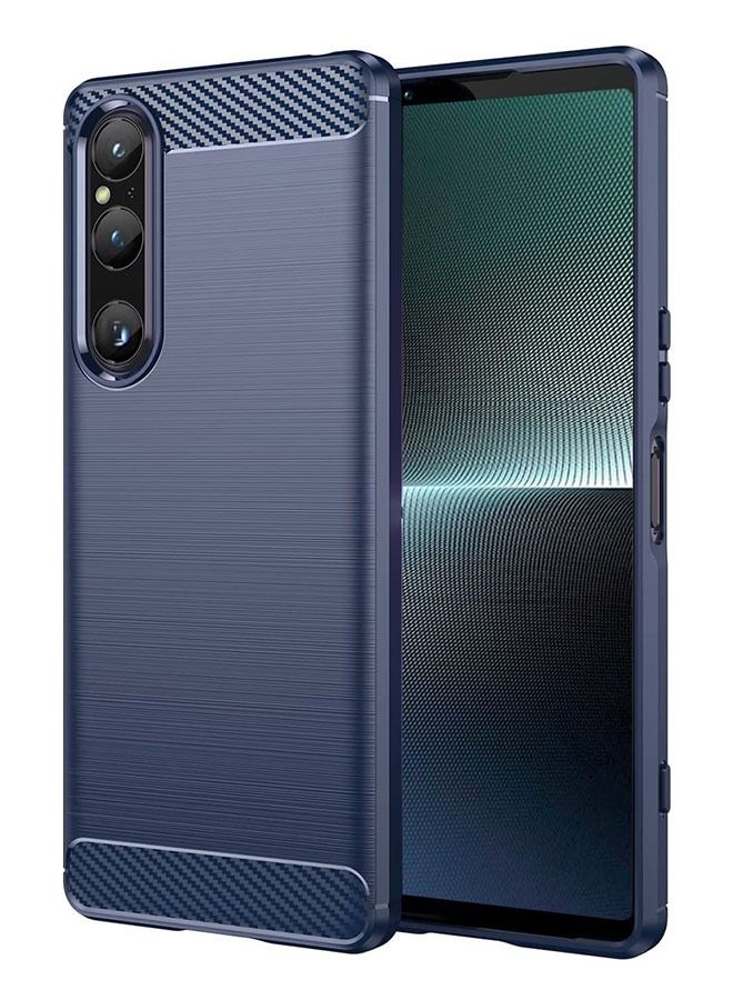 CATANES Sony Xperia 1 V Case Cover Soft TPU Bumper Protective Back Blue - Image 2