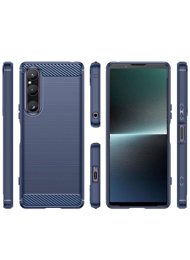 CATANES Sony Xperia 1 V Case Cover Soft TPU Bumper Protective Back Blue - Image 5