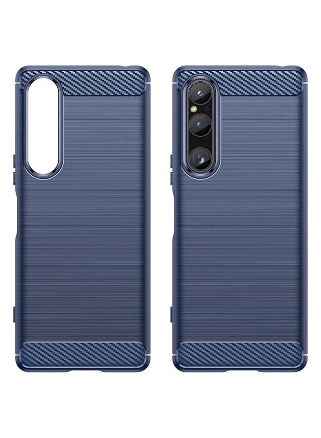 CATANES Sony Xperia 1 V Case Cover Soft TPU Bumper Protective Back Blue - Image 4