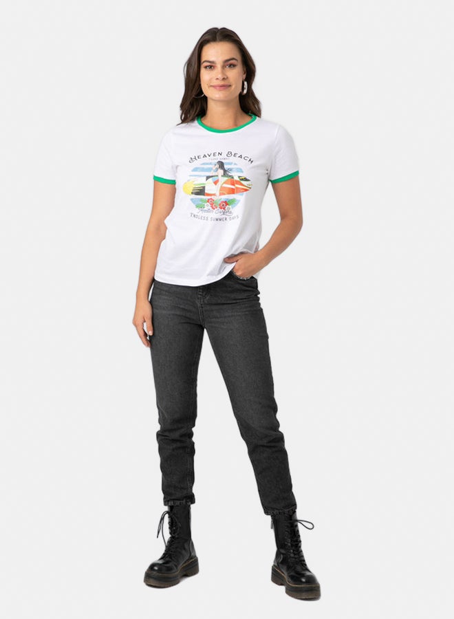 Marco Bergamo CREW NECK PRINTED TOP  - Image 1