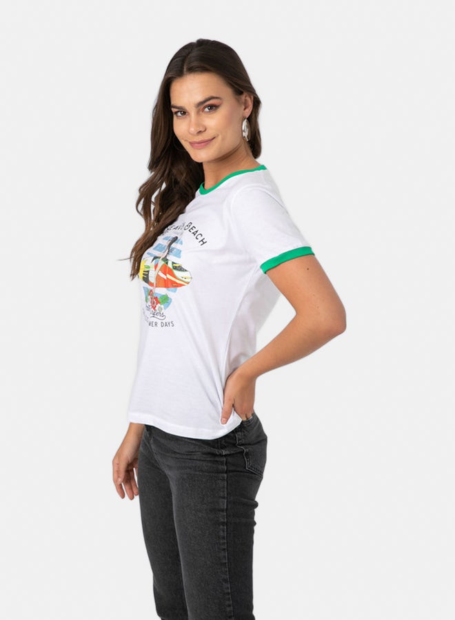 Marco Bergamo CREW NECK PRINTED TOP  - Image 3