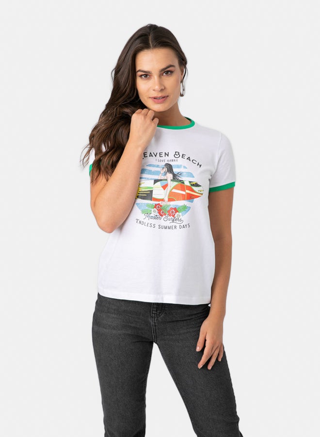 Marco Bergamo CREW NECK PRINTED TOP  - Image 2