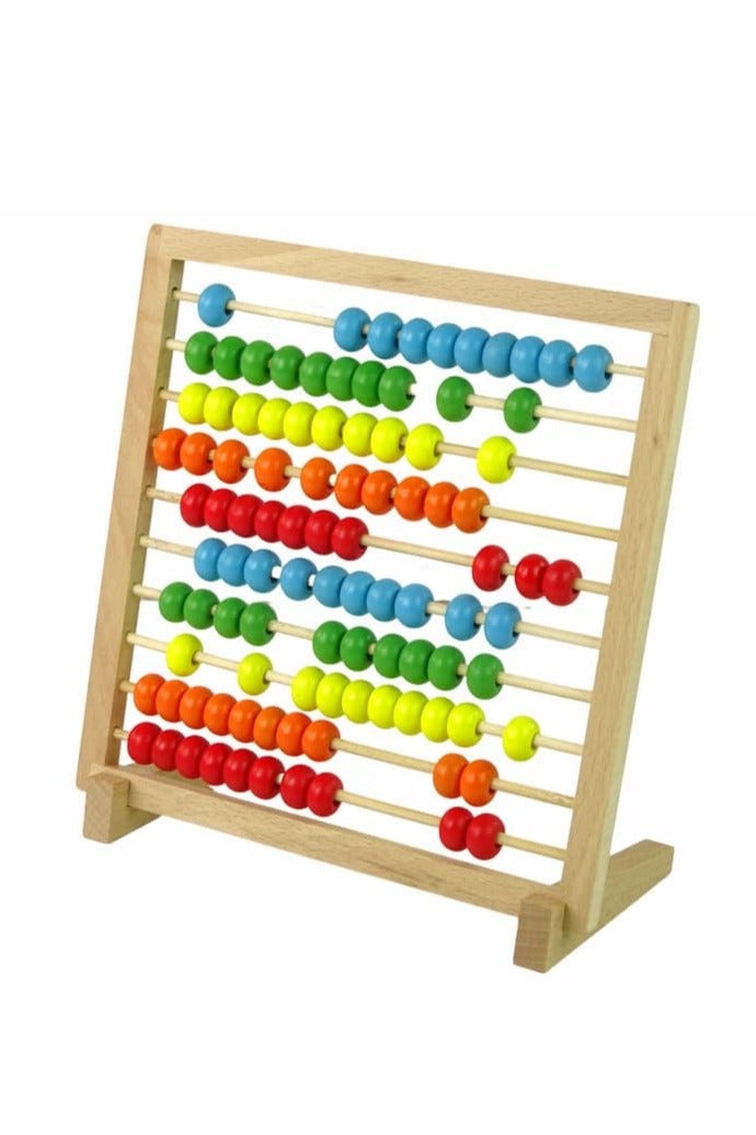 Colorful Wooden Abacus Learning Math Counting, Montessori Educational Toy for Kids, Math Teaching Calculation Tool, Logical Thinking Skills Development Toy