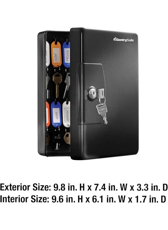 SentrySafe Key Box, Small Key Lock Box, 0.06 Cubic Feet, KB-25, Black, 25 key capacity  25 key capacity - Image 2