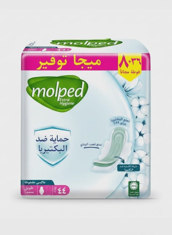 Molped Extra Hygiene - Family Pack - Long - 44 Pads - Image 1