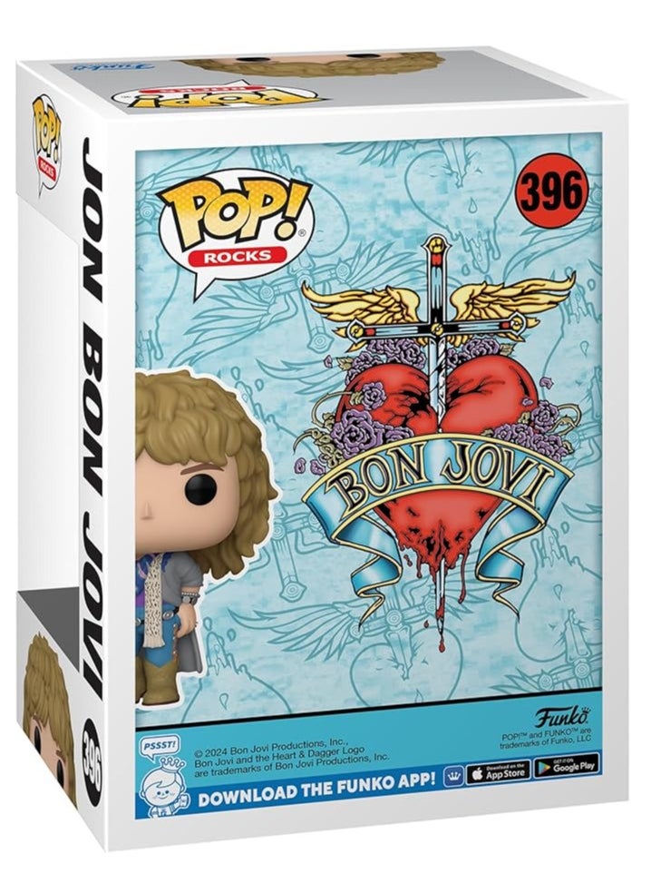 Funko Funko Pop! Music: Rocks - Jon Bon Jovi (1980's) #396  - Image 3