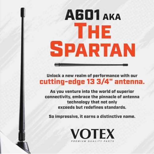 Votex - The Spartan - 13 3/4 Inch Rubber Antenna fits Harley Davidson Motorcycles Accessories - Black Carbon Fiber Trim - Tuned Internal Copper Coil - Part Number A601-HAR-15 - Image 3