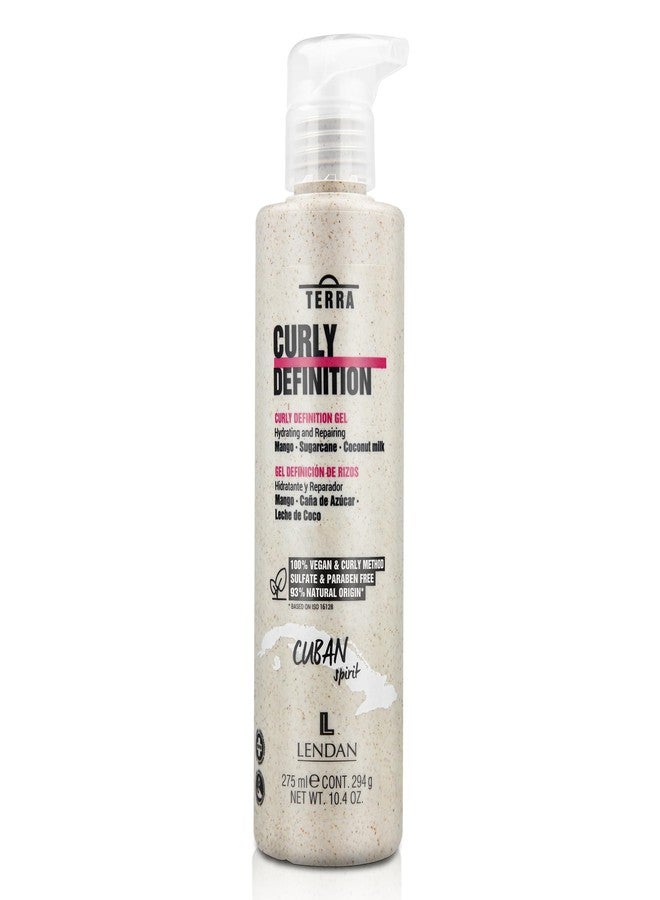 Lendan - Curl Defining Gel - Terra Curly Definition - 300 ml - Enhances and Defines Curls - Lightweight Formula - Hydrates Hair - Frizz Control - Image 1