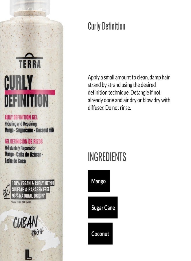 Lendan - Curl Defining Gel - Terra Curly Definition - 300 ml - Enhances and Defines Curls - Lightweight Formula - Hydrates Hair - Frizz Control - Image 4
