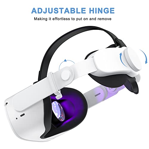 SUPERUS Head Strap for Meta Quest 2 VR - Elite Strap Replacement with Adjustable Hinge - Enhanced Comfort, Reduces Head Pressure - VR Accessories for Quest 2 - Image 2