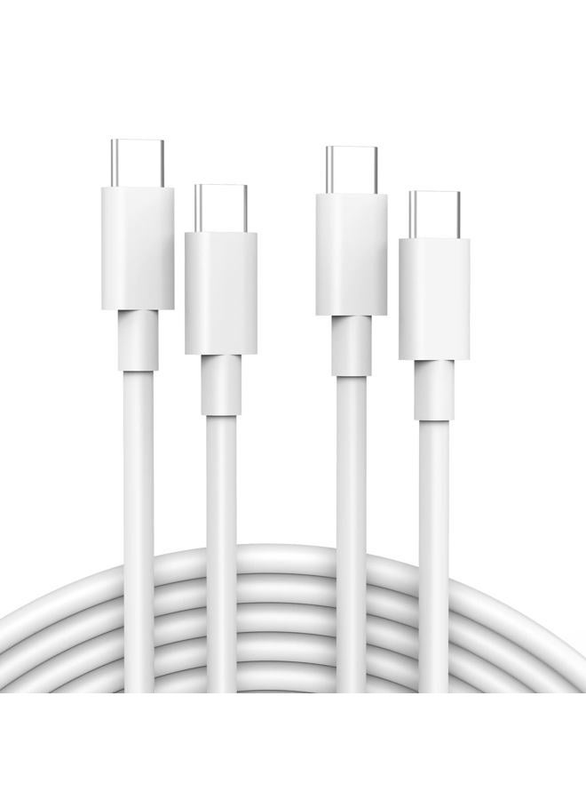 IFEART حزمة 2 كابل USB C إلى USB C بطول 6.6 قدم لجهاز iPad Pro 13 12.9 11 بوصة، iPad Air 5 4، Mini 6، شاحن MacBook Air MacBook Pro، iPhone 16 15 Pro Max Plus، Pixel، كابل شحن سريع من نوع USB C - Image 1