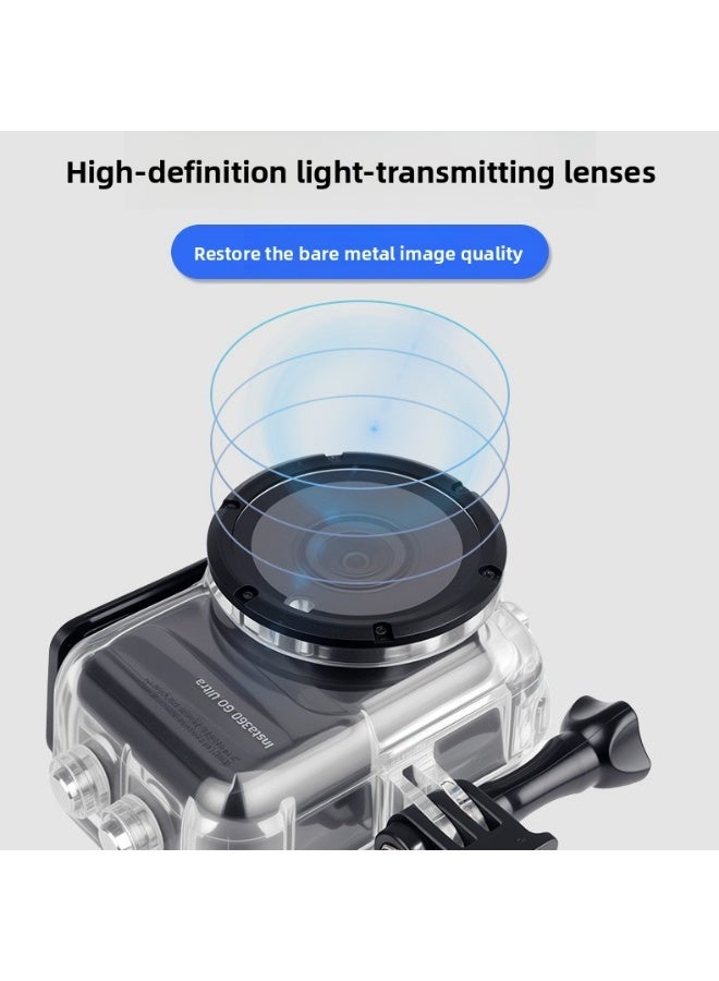 Waterproof Housing Case for Insta360 GO Ultra, 50m Diving Protective Shell with High-Transparency Lens, Pressure-Sealed Ring, Anti-Scratch PC Material, Secure Triple-Lock Buckle - Image 4