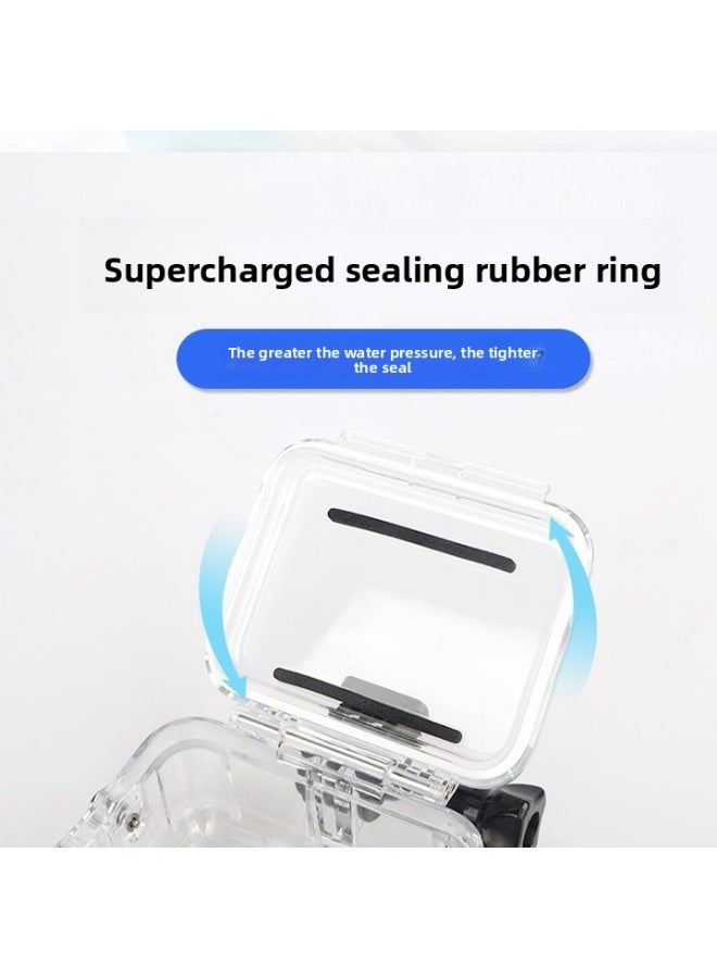 Waterproof Housing Case for Insta360 GO Ultra, 50m Diving Protective Shell with High-Transparency Lens, Pressure-Sealed Ring, Anti-Scratch PC Material, Secure Triple-Lock Buckle - Image 2