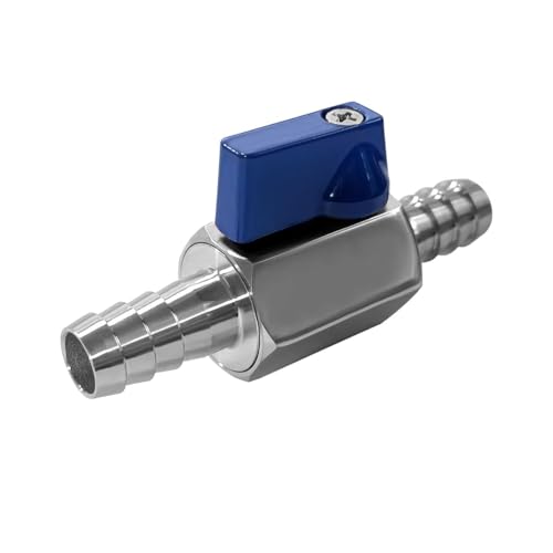 Beduan 2PCS 34 Hose ID Barb Ball Valve 304 Stainless Steel Mini Shut Off Valve for Water Gas Fuel Drip Irrigation and Aquariums - Image 3