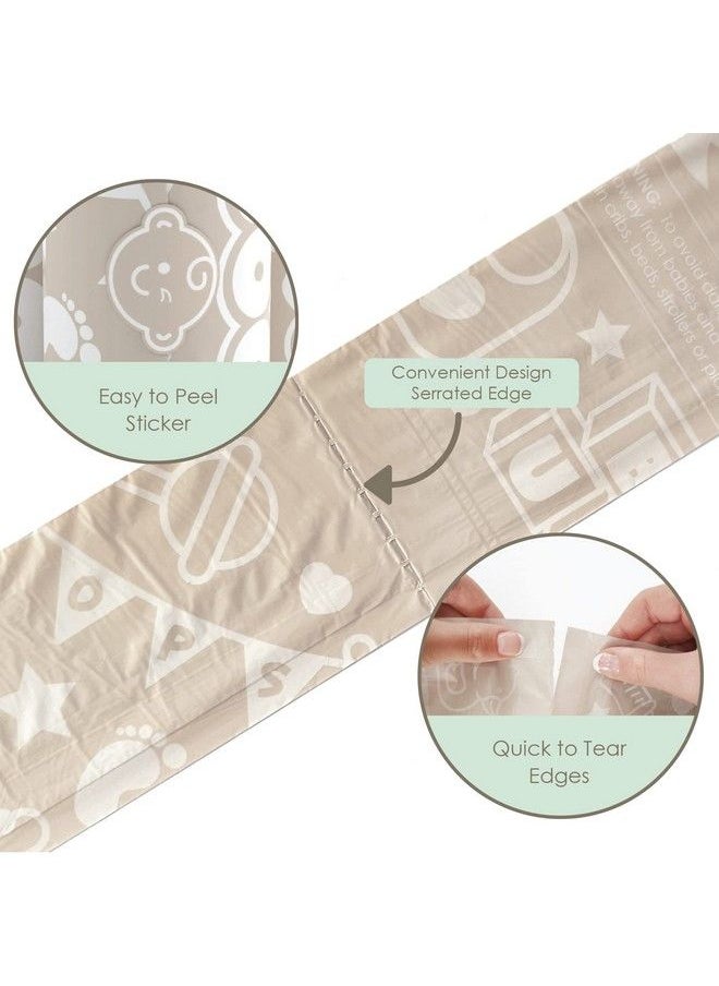 moodie New Baby Disposable Diaper Bags (6 Refill Rolls 9 X 13In) ; 90 Lavender Scented Diaper Bags Disposable ; Leak Proof Diaper Trash Bags ; Toddler & Baby Essential For Quick Diaper Change On The Go  - Image 5