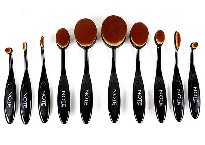 NOTE Makeup Brushes Gift Set Black 10g Pack of 10 - Image 2