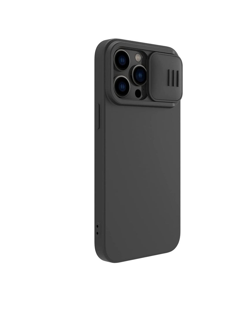 Nillkin - CamShield Silky Magnetic Silicone Case For iphone 14 Pro Max - Black - Image 1