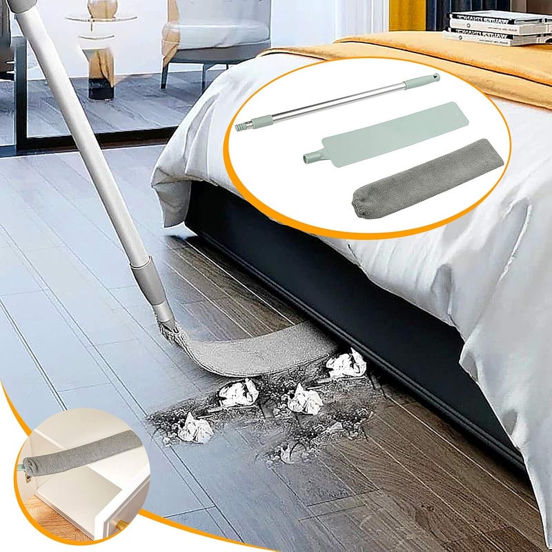 klarako Retractable Gap Dust Cleaner, Dust Brush Under Appliance Microfiber Duster with Extension Pole Bendable, Washable, Extendable Gap Dusters for Sofa Bed Furniture Bottom - Image 2
