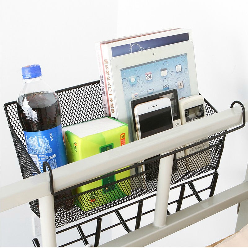 College Students' Dormitory Artifact Upper Bed Bedside Bedside Storage Rack Bedside Dormitory Hanging Basket Hook Female Dormitory - Image 3