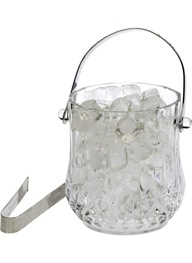 1st Time Ice Bucket with Handle for Bar, Restaurants, Home & Café, Clear, 13.5 x 13.5 x 13.5 CM, 1000 Ml, Pack of 2- J6 - Image 5