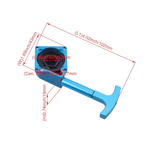 logyues Blue Upgrade Parts Aluminum Alloy RC Car Pull Starter for R020 Vertex 18 Nitro Engine - Image 4