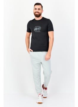 Reebok Men Sportswear Fit Short Sleeves Training T-Shirt, Black  - Image 3