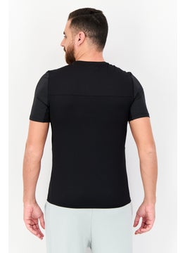 Reebok Men Sportswear Fit Short Sleeves Training T-Shirt, Black  - Image 4