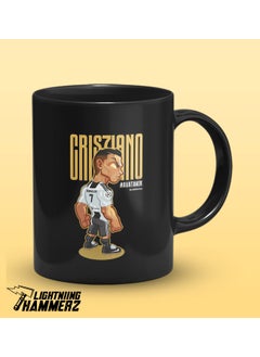 LIGHTNIING HAMMERZ LIGHTNIING HAMMERZ Ronaldo Printed Coffee Mug Football Print Coffee Mugs 330ml Microwave Dishwasher Safe  - Image 2