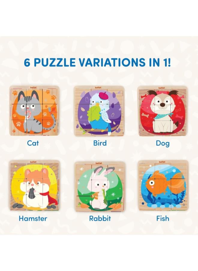 BATTAT 6-in-1 Puzzle Cubes: Pets - Image 4