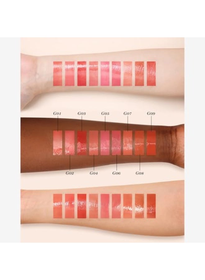 Flower Knows Midsummer Fairytales Lip Gloss-Glowy Moisturizing Coating Lip Lacquer-Hydrating Tinted Lip Oil for Girls & Women-Vegan & Cruelty Free - 0.17Fl Oz (G03 Firefly, 5 ml) - Image 4