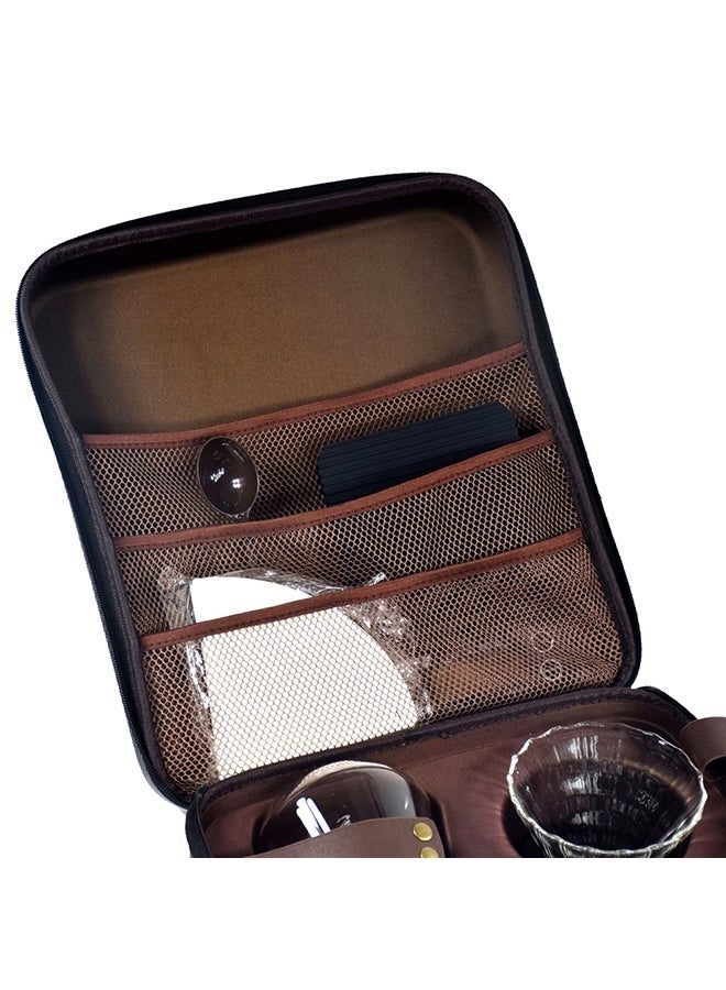 MHD V60 Pour Over Coffee Maker Set With Carry Case Black 600ml - Image 5