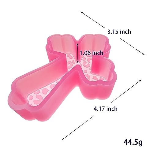 MUBYOK (300 Design Optional) MUBYOK M351 Leopard Cross Silicone Freshie Mold for Baking Aroma Beads Car Freshie Supplies - Image 3