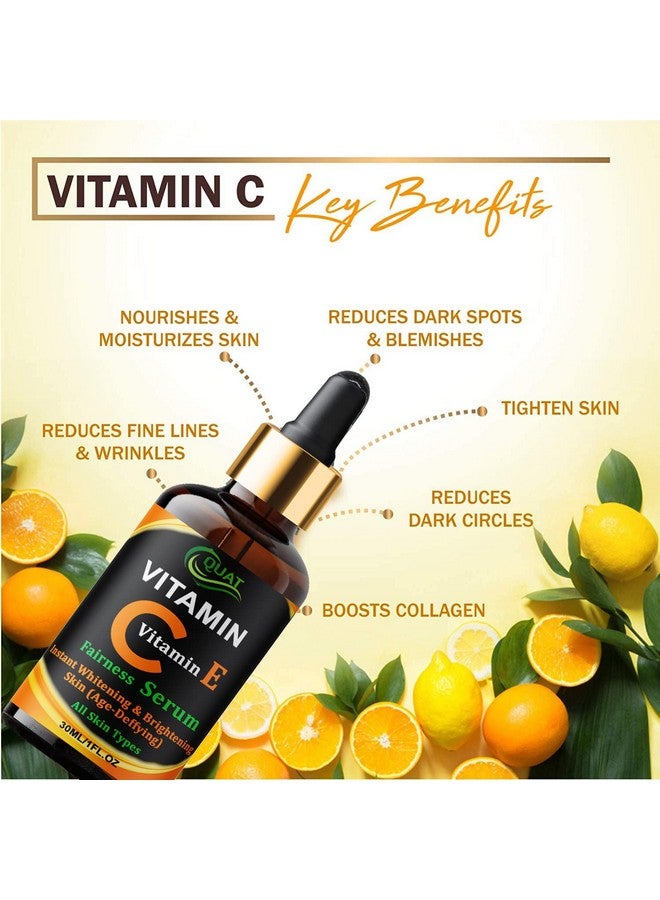 Quat Combo Pack Vitamin C with E Face Serum With Vitamin C Face Gel for All Skin Types (serum + Wine gel) - Image 5