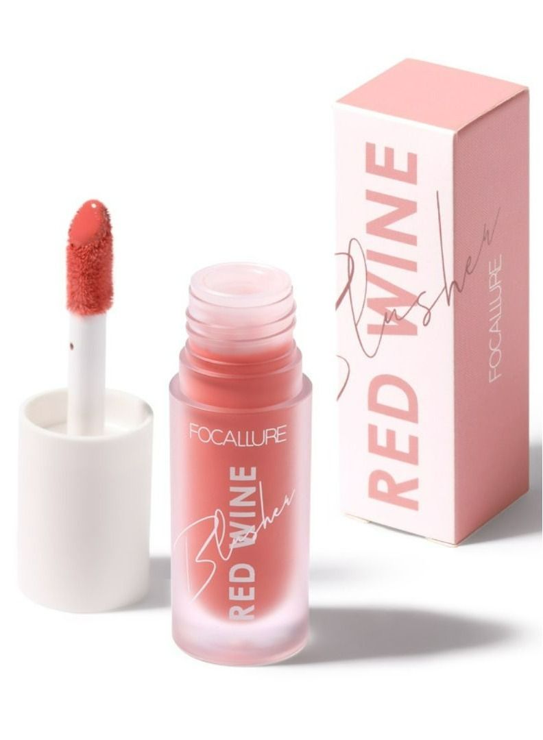 FOCALLURE Hangover Red Wine Blusher Long Lasting -#3 Bordeaux - Image 3