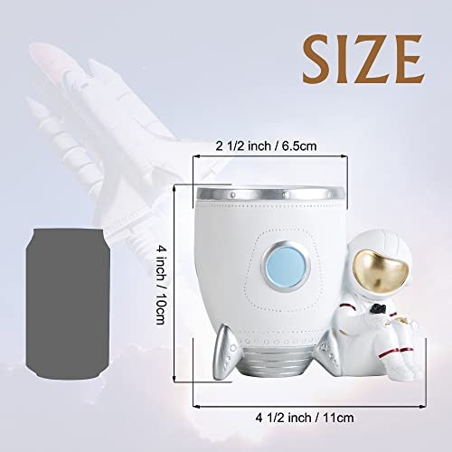 Kimdio Pen Holder, Astronaut Stand for Desk Pencil Holder, Resin Desk Organizer Decorative Accessories Ideal Gift for Office, Classroom, Home - Image 5