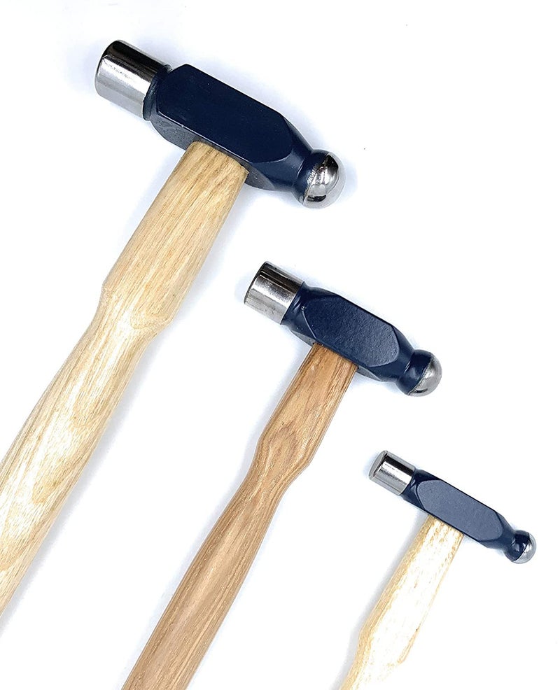 Ceznek BallPein Hammer Pack of 3 3060110 Grams for Jewellery Making Watchmaking Beading Carpentry Leather Crafting Metal WorkshopModel MakingGoldsmithSilversmithHobby Craft DIY - Image 1