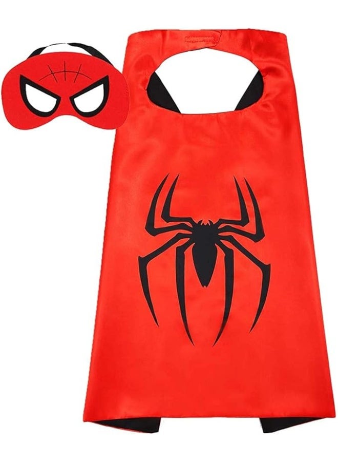 TRASSLE Superhero comic Cape and Mask for Kids, Toy for 3-9 Year Old Boys Girls Dress up Super Hero Costume for Halloween,27 * 27CM  - Image 1