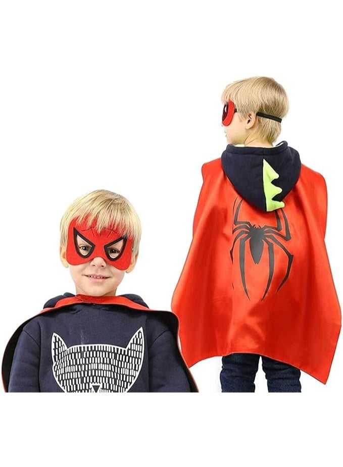 TRASSLE Superhero comic Cape and Mask for Kids, Toy for 3-9 Year Old Boys Girls Dress up Super Hero Costume for Halloween,27 * 27CM  - Image 3