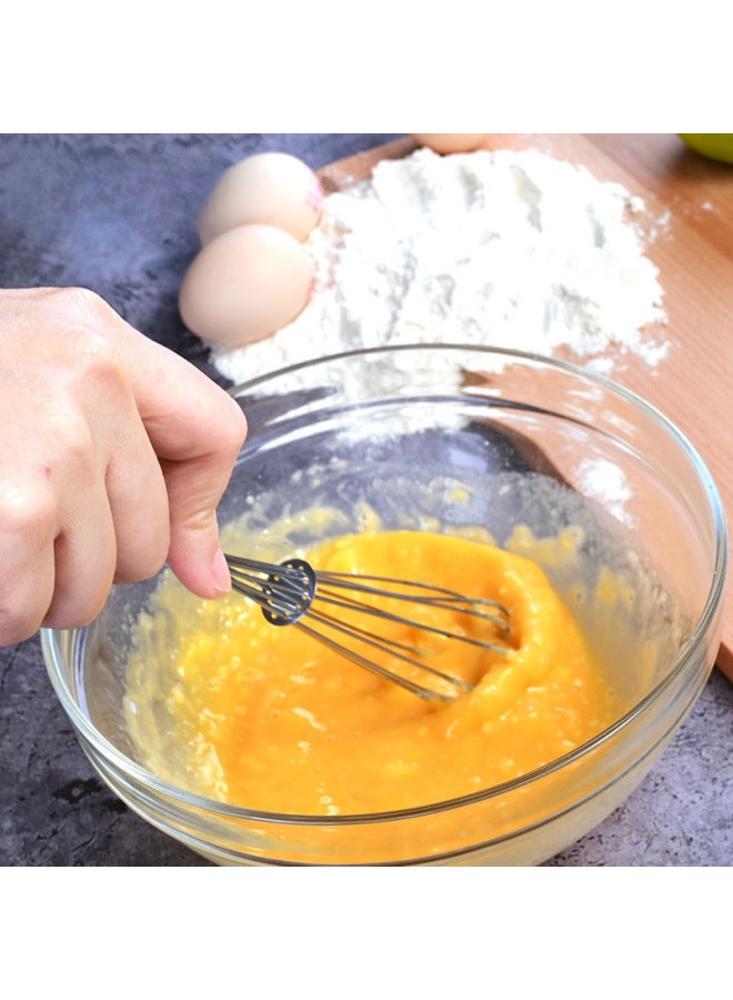خافق بيض زنبركي يدوي منزلي من الفولاذ المقاوم للصدأ خافق بيض صغير مقاس 7 بوصة و8 بوصة متوفر في المخزون - اللون: 8 بوصة مضرب بيض - Image 3