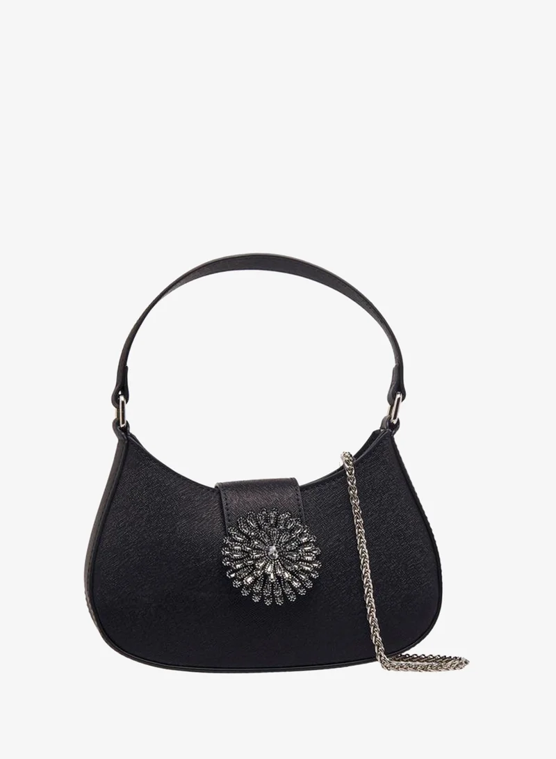 Flora Bella Embellished Floral Shoulder Bag With Flap Ramadan Collections