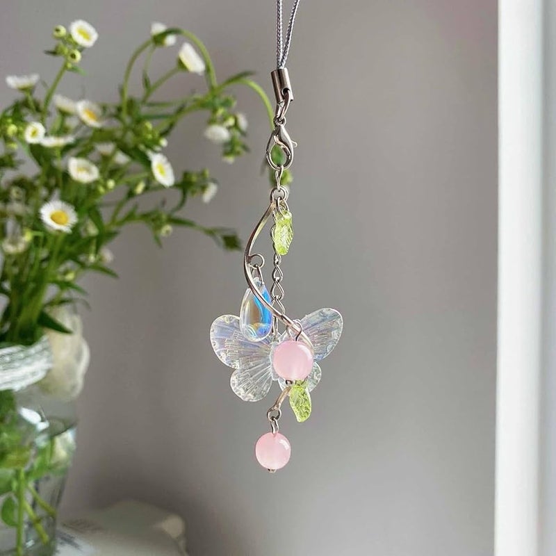 Strawberry Metal Keychain Acrylic Charm Pendant Bag Accessory For Women Girls - Image 5