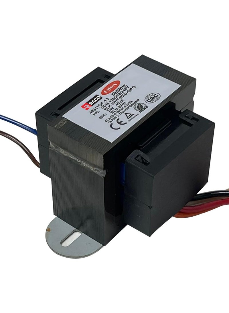 RACO Giffex Control Transformer 40VA, Primary 120, 208, 240V Secondary 24V with Foot Mount - Image 1